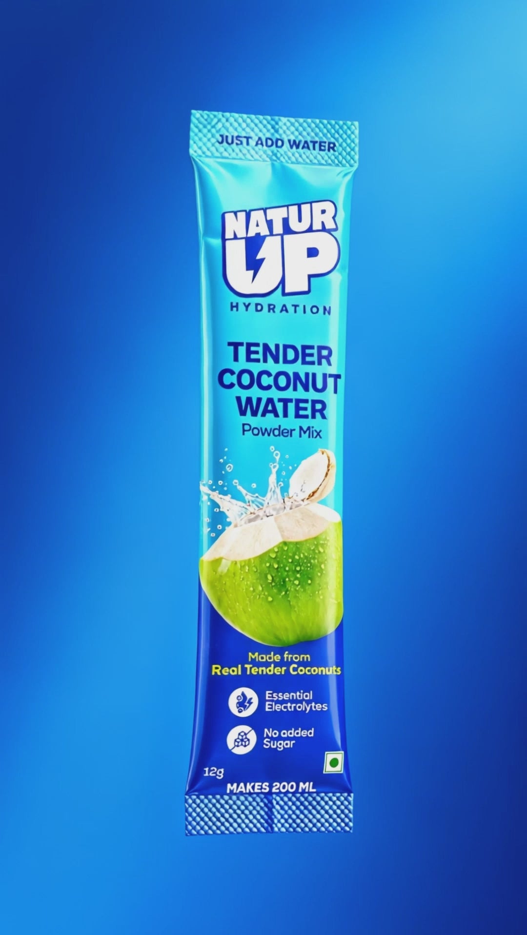 NATURUP Tender Coconut Water Powder Mix with Natural Electrolytes for Everyday Hydration (Buy 2 Get 1 Free)